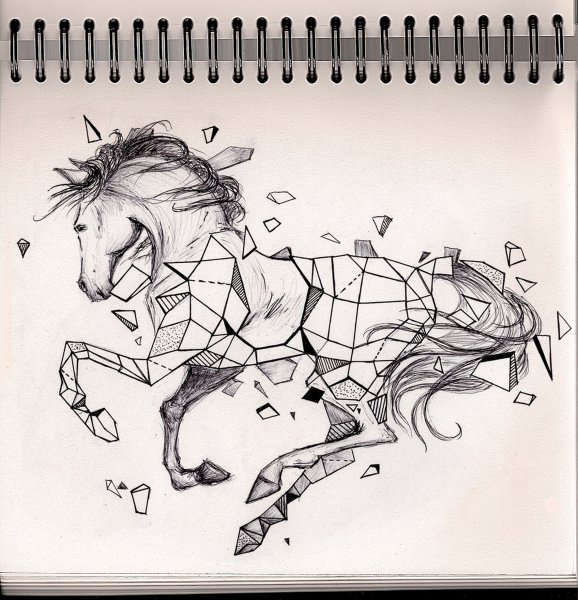 Тату лошадь эскизы