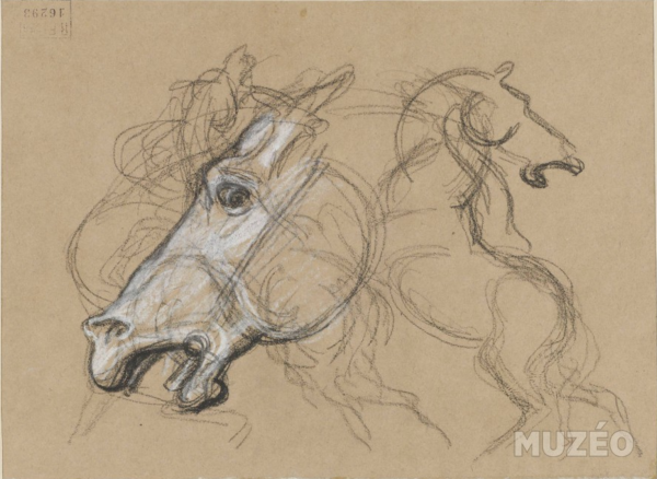 Голова лошади Делакруа