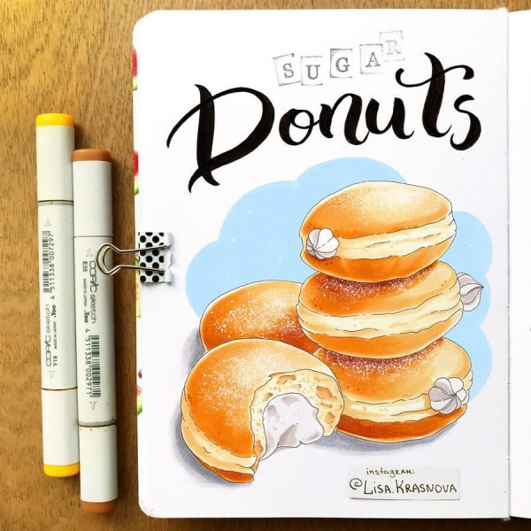 Скетчи маркерами Лиза Краснова