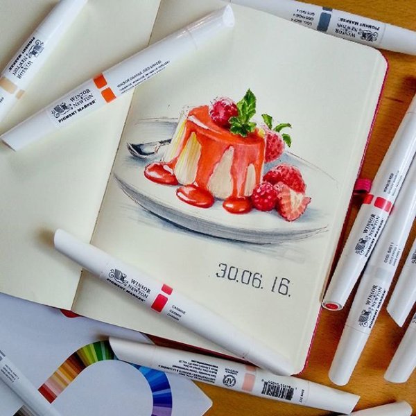 Рисунки маркерами для начинающих