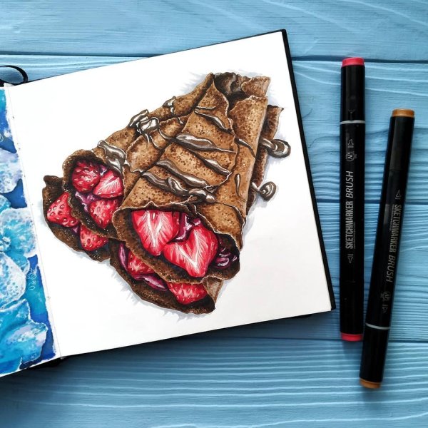 Рисование маркерами для скетчинга