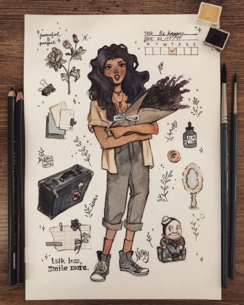 Стили рисования в скетчбуке