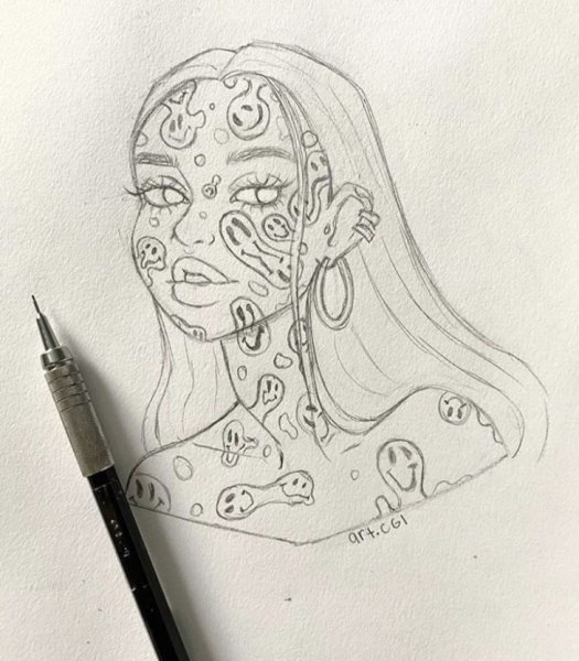 Инди КИД хиппи живопись