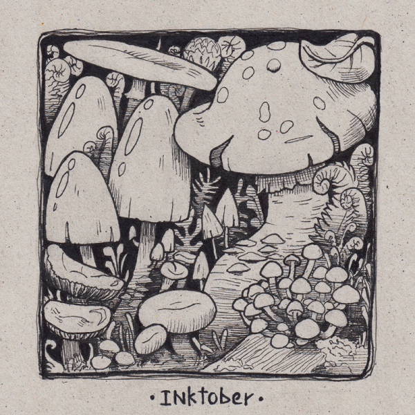 Инктобер гриб