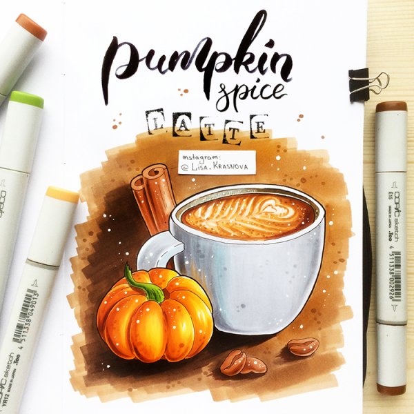 Скетчи маркерами Лиза Краснова