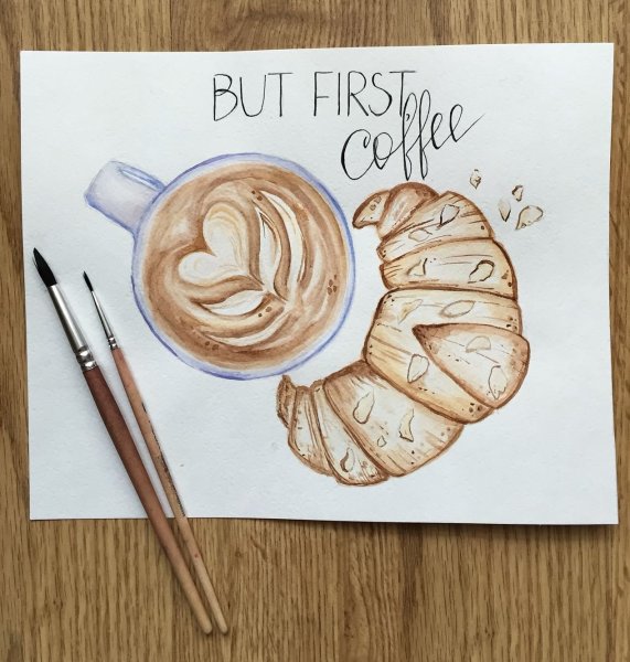 Круассан рисунок