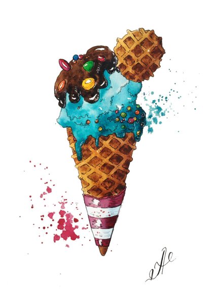 Мороженое арт
