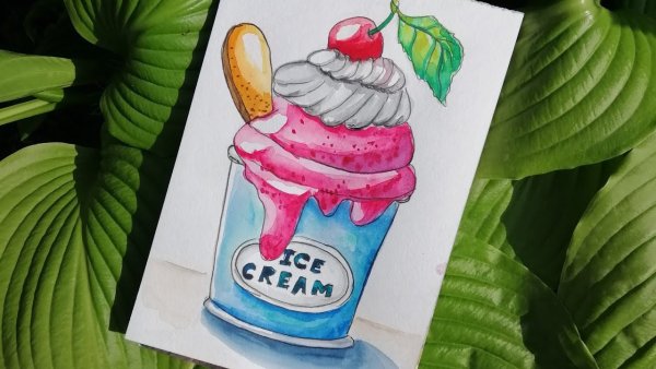 Мороженое маркерами для детей