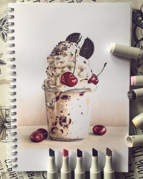 Леденец акварель