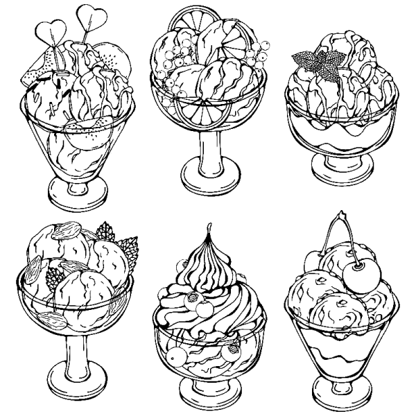 Мороженое шаблон