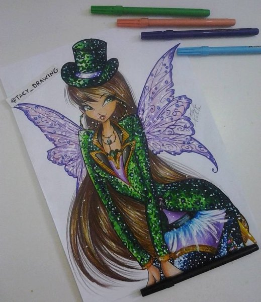 Рисунки Винкс фломастерами