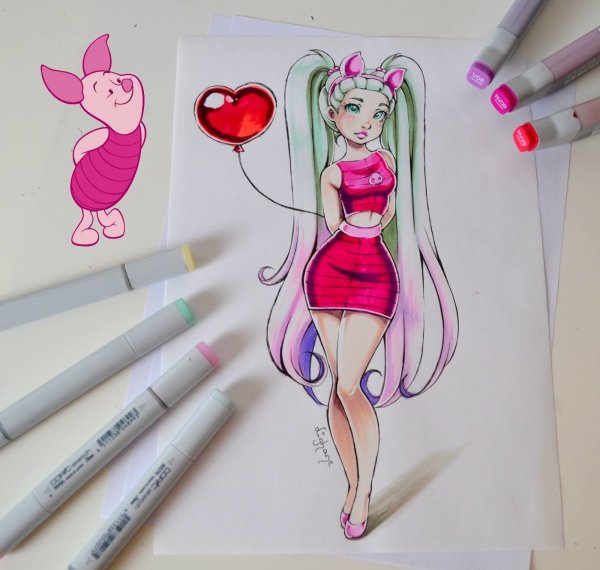 Винкс скетч маркерами