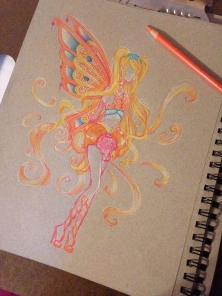 Арты Винкс на бумаге