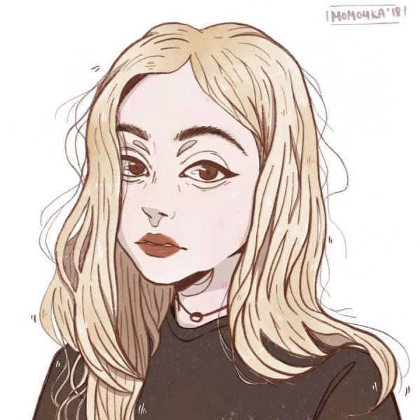 Портрет Алены Швец карандашом