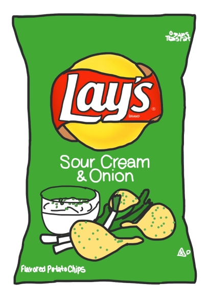 Нарисовать чипсы