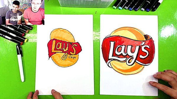 Рисунки маркерами чипсы