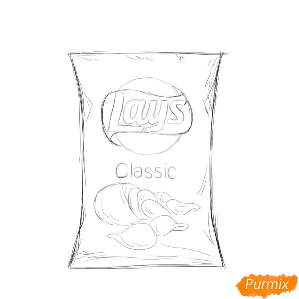 Нарисовать чипсы