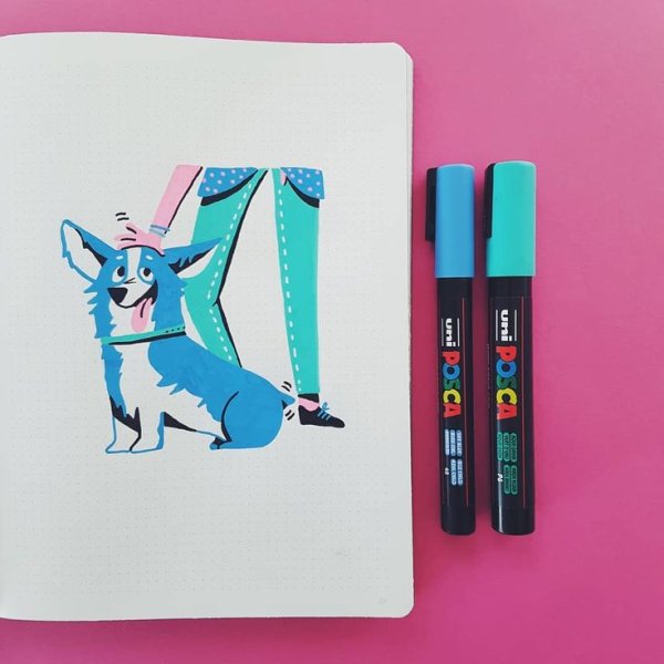 Зверюшки фломастеры