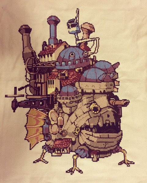 Ходячий замок концепт Миядзаки