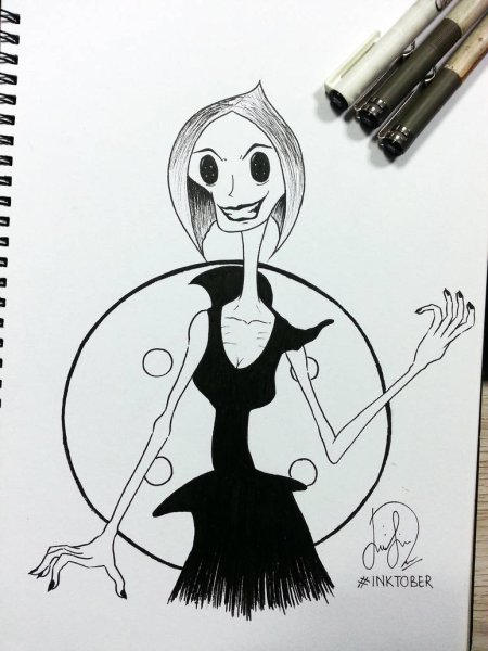 Рисунки Тима Бертона Коралина