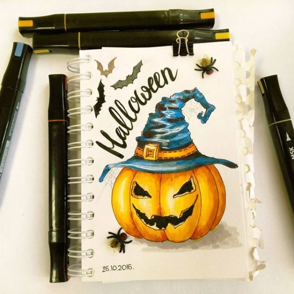 Скетчинг Хэллоуин
