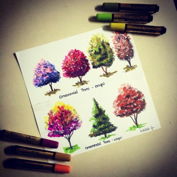 Скетчинг деревья