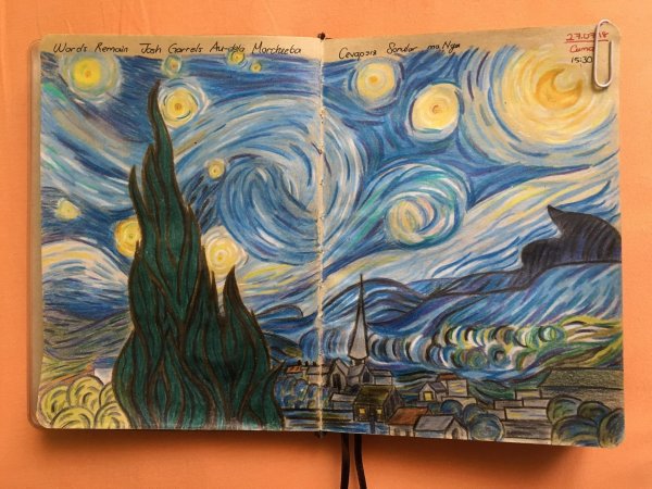 Картина Звёздная ночь Ван Гог