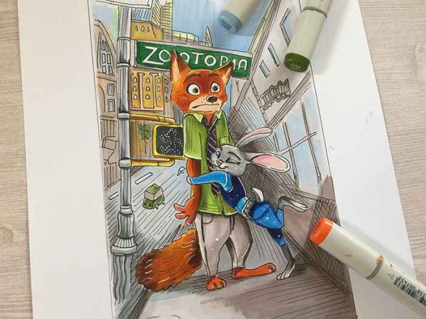 Скетчинг мультяшки