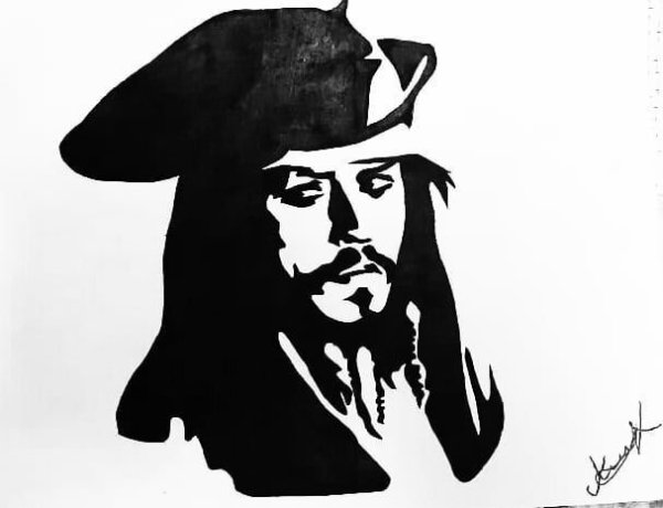 Депп Джонни пираты Карибского моря рисунок