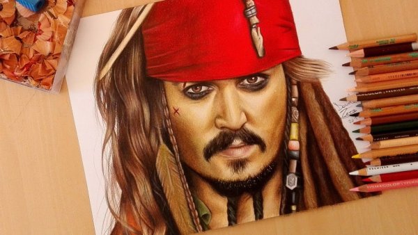 Джек Воробей силуэт