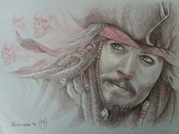 Джонни Депп чб Капитан Джек