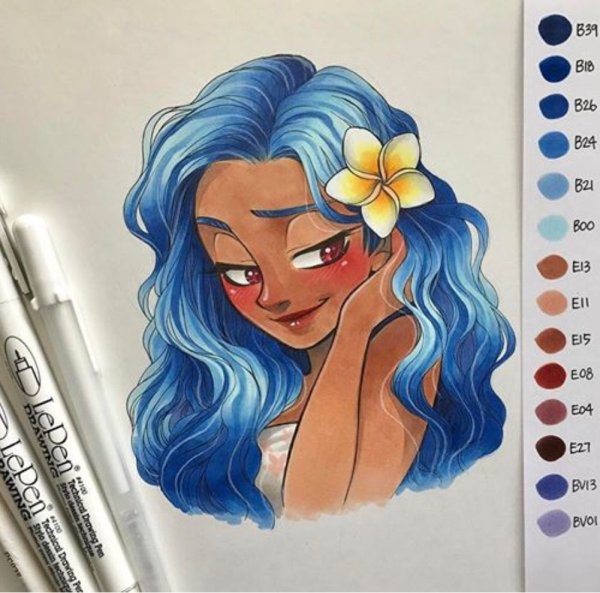 Рисунки маркерами Copic