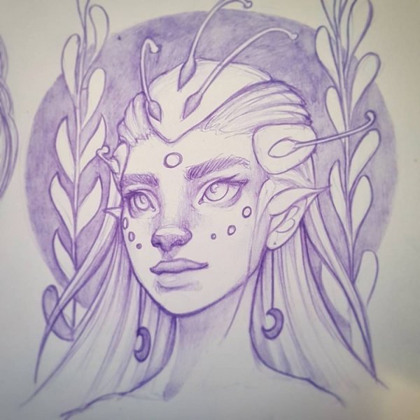 Эльф для скетчбука