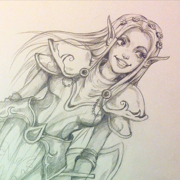 Динамичные скетчи эльфы