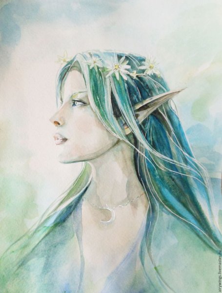 Девушка Эльф рисунок