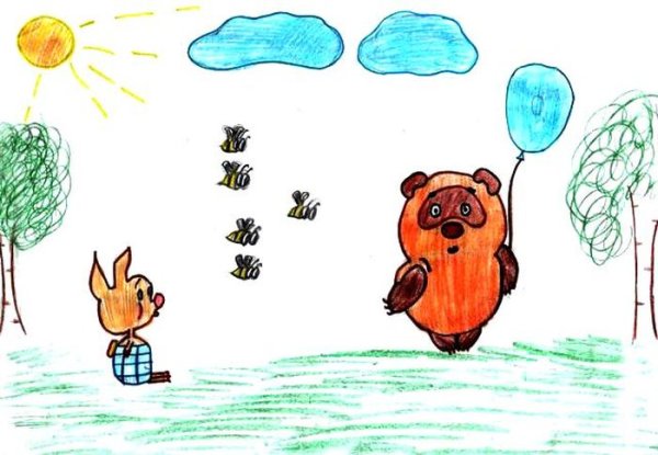 Винни пух для рисования