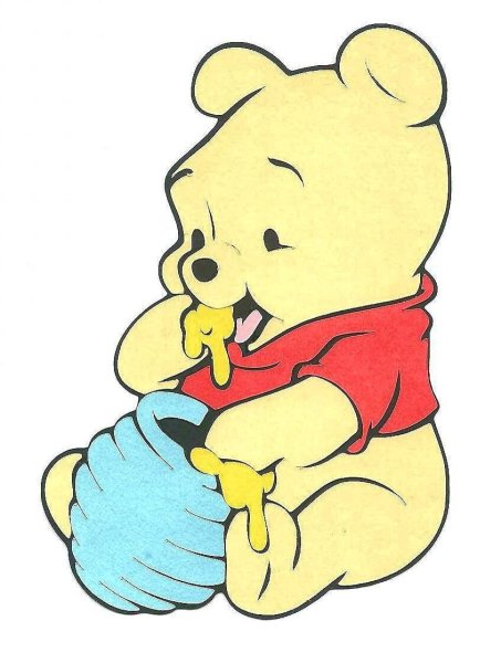 Винни пух на прозрачном фоне