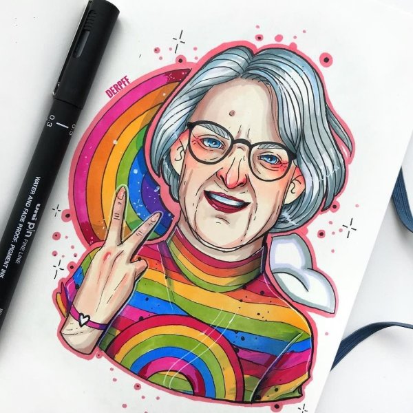 Дудл арт маркерами