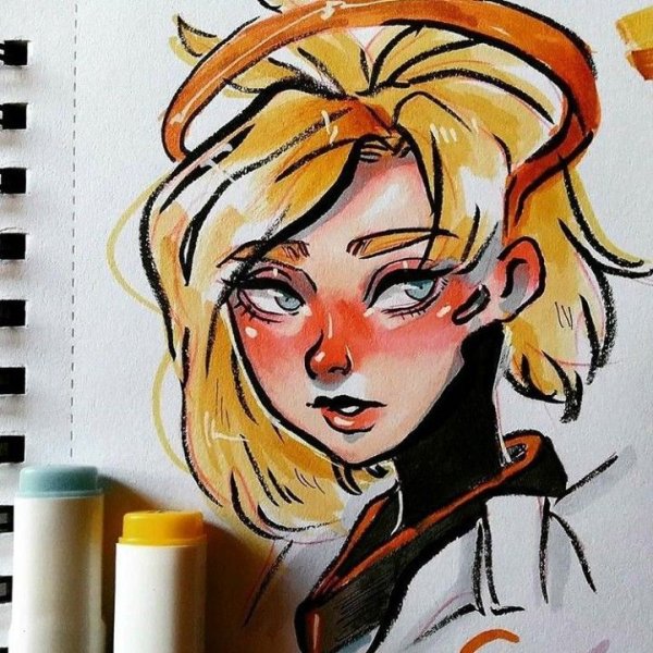 Чиби маркерами Copic