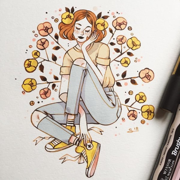 Рисунки для срисовки в скетчбук