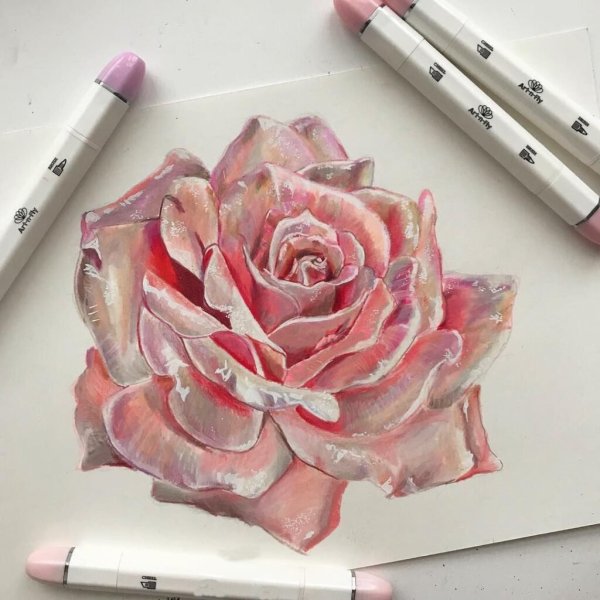 Рисунки маркерами