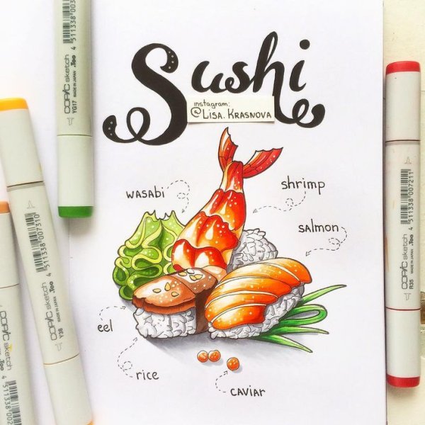 Рисование маркерами Лиза Краснова