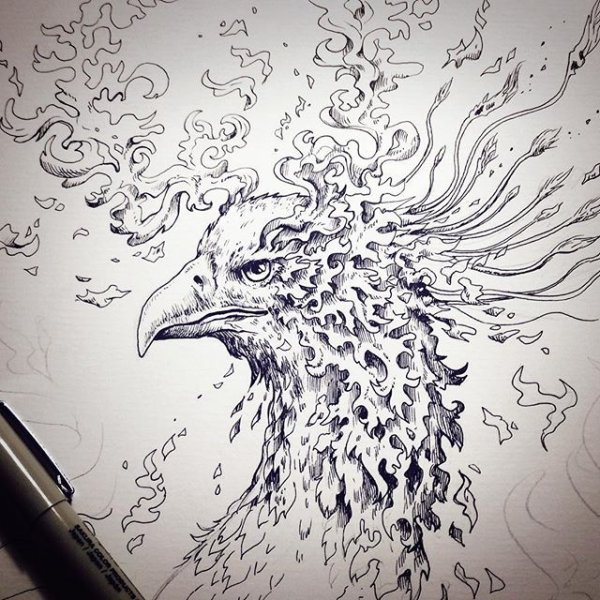 Интересные рисунки цветными карандашами