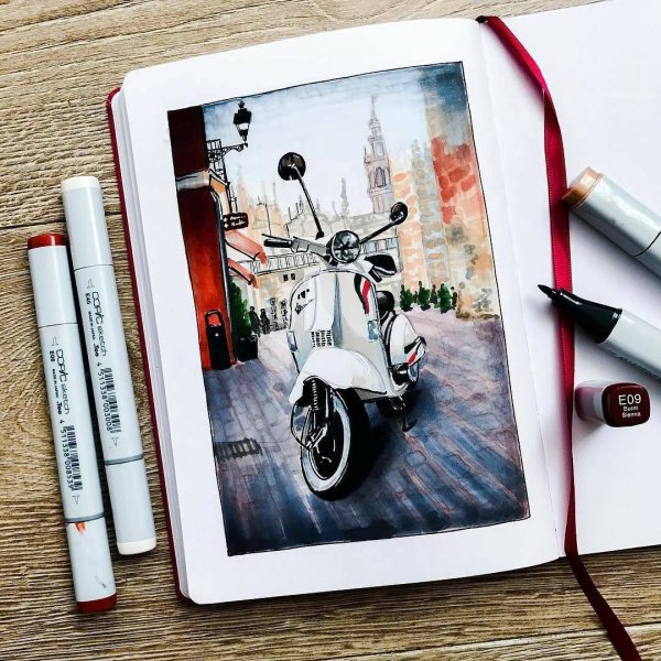 Скетчбук для маркеров