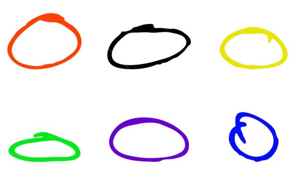 Рисунки с обводкой фломастером