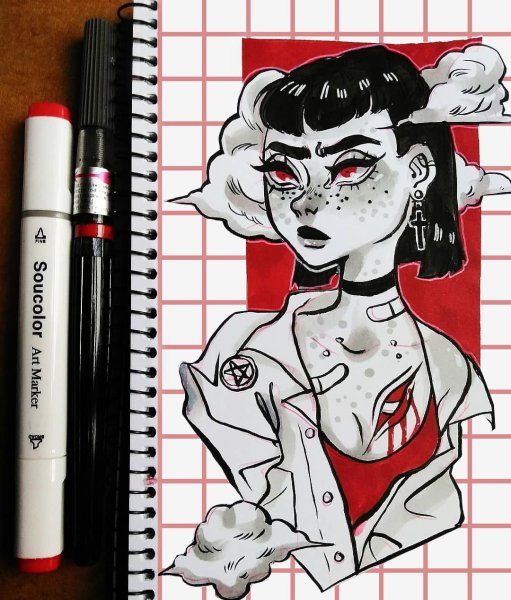 Рисунки для скетчбука маркерами