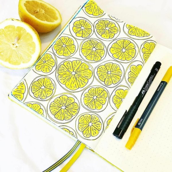 Фрукты маркерами