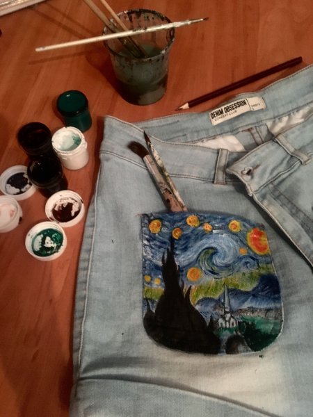 Идеи для рисования на джинсах