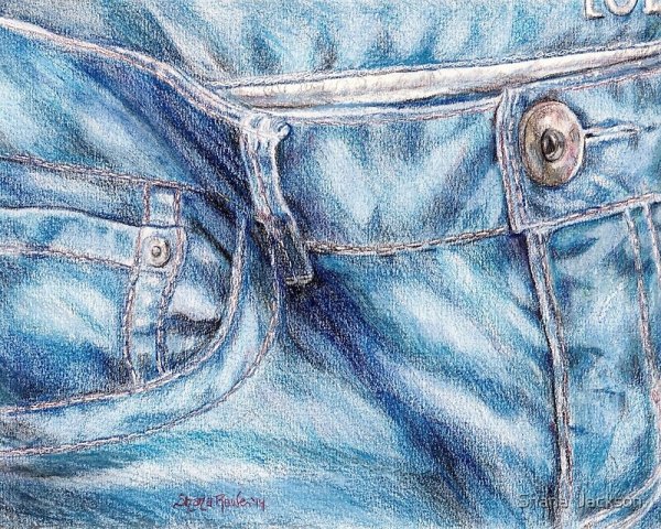 Расписанные джинсы