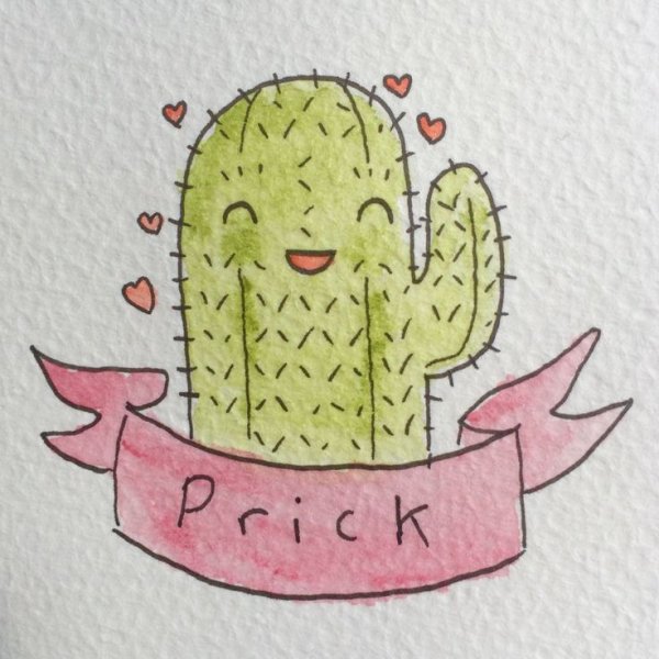 Кактусы для скетчбука